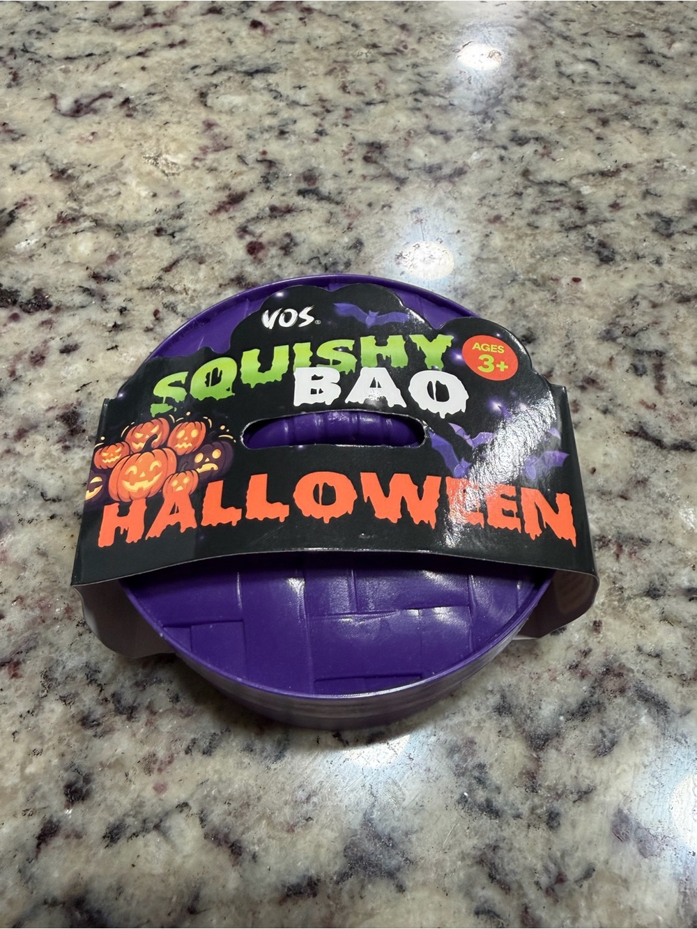 Purple Squishy Bag Halloween Stress Toy